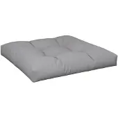 vidaXL Coussin de palette gris 70x70x12 cm tissu