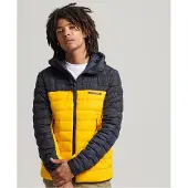 Superdry Code Xpd Radar Quilt Mix Jacket Jaune XL Homme