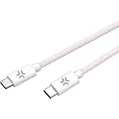 Celly USBCUSBCCOTTPK câble USB 1,5 m USB C Rose, Blanc