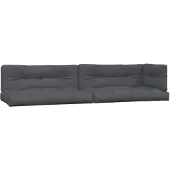 vidaXL Coussin pour palette 5 pcs. tissu anthracite