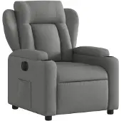 vidaXL Fauteuil relax électrique gris foncé Tissu