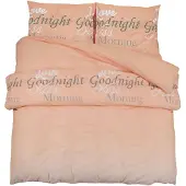 vidaXL Ensemble de literie rose 260x240 cm coton