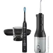 Philips Sonicare DiamondClean 9000 HX3886/43 + Power Flosser Noir