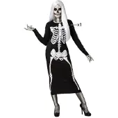 Atosa Costume De Femme Skeleton