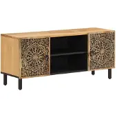 vidaXL Armoire TV 105x33x46 cm bois massif mangue