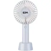 EDM Ventilateur Portatif Rechargeable 4.5w Pales ø10.6x21.3cm