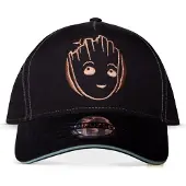 Difuzed Hommes, Casquette, MARVEL - Groot - Casquette Ajustable, Noir, (Taille unique)