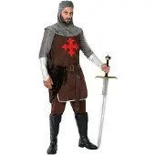 Atosa Crucade Knight Costume Marron XS-S Enfants