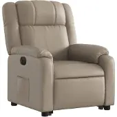 vidaXL Fauteuil relax avec releveur électrique Cappuccino similicuir
