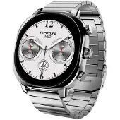 HiFuture Montre connectée AIX HF 071, écran ANMOLED 1,43 pouce, Bluetooth, couleur argent