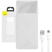 Baseus Powerbank Bipow 30000Mah, 2Xusb, Usb-C, 20W (Blanc)