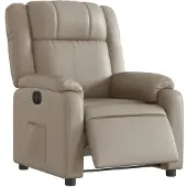 vidaXL Fauteuil relax électrique cappuccino brun similicuir