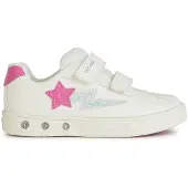 Geox Filles Baskets J458WA 000BC C0563 Couleur : Blanc Taille : 28