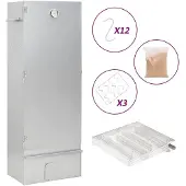vidaXL Fumoir avec générateur de fumée froide Acier galvanisé