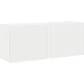 vidaXL Armoire TV murale blanc 100x30x41 cm