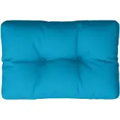 vidaXL Coussin de palette bleu clair 50x40x12 cm tissu