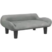 vidaXL Lit pour chien gris clair 70x40x24 cm velours