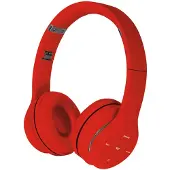Capida Casques Bluetooth avec Microphone Omega Freestyle FH0915R Rouge