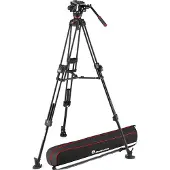 Manfrotto Tête Vidéo Fluide Avec Trépied Double Rapide En Aluminium 645 504x