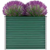vidaXL Lit surélevé de jardin Acier galvanisé 100x40x77 cm Vert