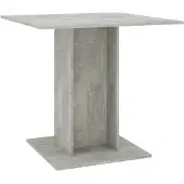 vidaXL Table de salle à manger gris béton 80x80x75 cm Bois composite