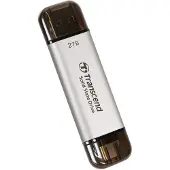Transcend SSD portable ESD310S USB-C 2 To (R1050/W950) Argent