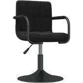 vidaXL Chaise de salle à manger noir velours