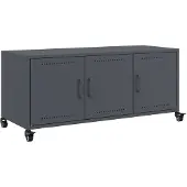 vidaXL Armoire TV anthracite 100,5x39x43,5 cm Acier