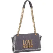 Love Moschino Femmes, Sac à main, Sac à bandoulière Denim Icon 4317, Bleu