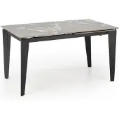 Halmar Table extensible FELIX marbre gris / noir