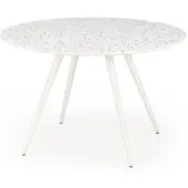 Halmar Table ARAMIS terrazzo / blanc