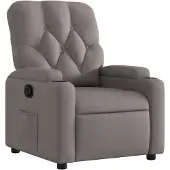 vidaXL Fauteuil relax Taupe Tissu