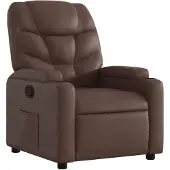 vidaXL Fauteuil relax brun similicuir