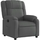 vidaXL Fauteuil relax gris foncé Tissu