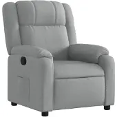 vidaXL Fauteuil relax gris clair Tissu