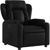 vidaXL Fauteuil relax électrique noir similicuir