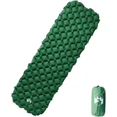 vidaXL Matelas de camping gonflable 1 personne vert 190x58x6 cm