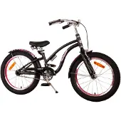 Volare Vélo enfant Miracle Cruiser - Fille - 18 pouces - Noir Mat - Prime Collection