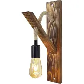 Opviq , Ahap- Ahap Aplik 18ALD, couleur noyer, appliques, 23 x 9 x 45 cm, 100% pin solide