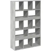 vidaXL Cloison de séparation gris béton bois d'ingénierie