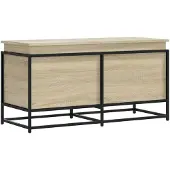 vidaXL Boîte de rangement avec couvercle Sonoma 100x40x51,5 cm Bois composite