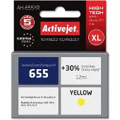 ActiveJet Encre AH-655YR (remplace HP 655 CZ112AE ; qualité supérieure ; 12 ml ; jaune)
