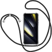 Screen Guard Professional Xiaomi Poco F6 Loopster Necklace Cover, Bandoulière pour smartphone, Transparent