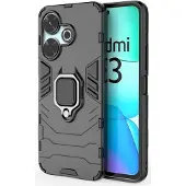 Screen Guard Professional RingCase Anti-Choc Xiaomi Redmi 13 Coque (Xiaomi Redmi 13), Coque pour téléphone portable, Noir