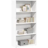 vidaXL Bibliothèque blanc 80x30x152 cm bois d'ingénierie