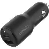 Belkin Adaptateur Voiture Boostcharge 42w Dual Usb-c/usb-a Noir (ccb005btbk)