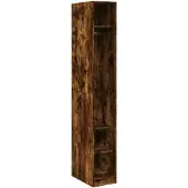 vidaXL Armoire chêne fumé 30x50x200 cm Bois composite