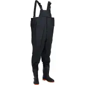 vidaXL Cuissardes avec bottes noir taille 41