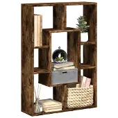 vidaXL Bibliothèque chêne fumé 63x20x90 cm bois d'ingénierie