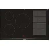 Siemens iQ700, Table de cuisson à induction, 80 cm, Noir, Avec cadre en pose libre, EX875LVC1E
